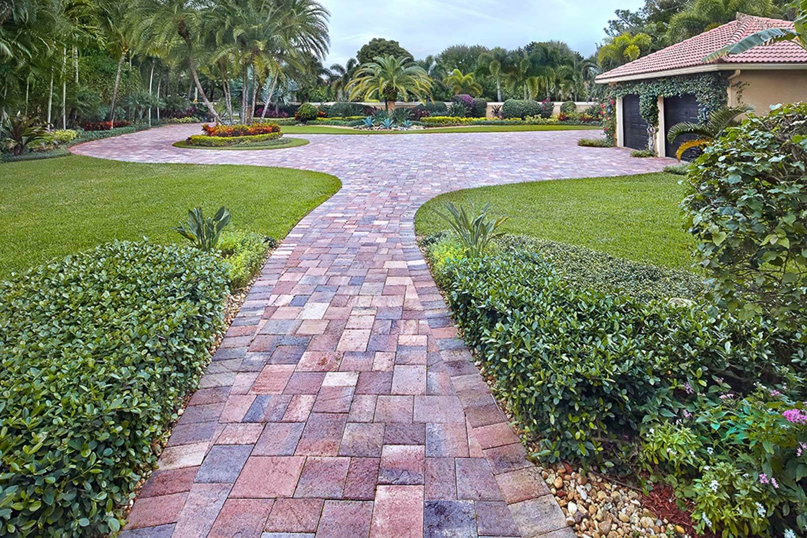 Versatile concrete paver designs with modern aesthetics