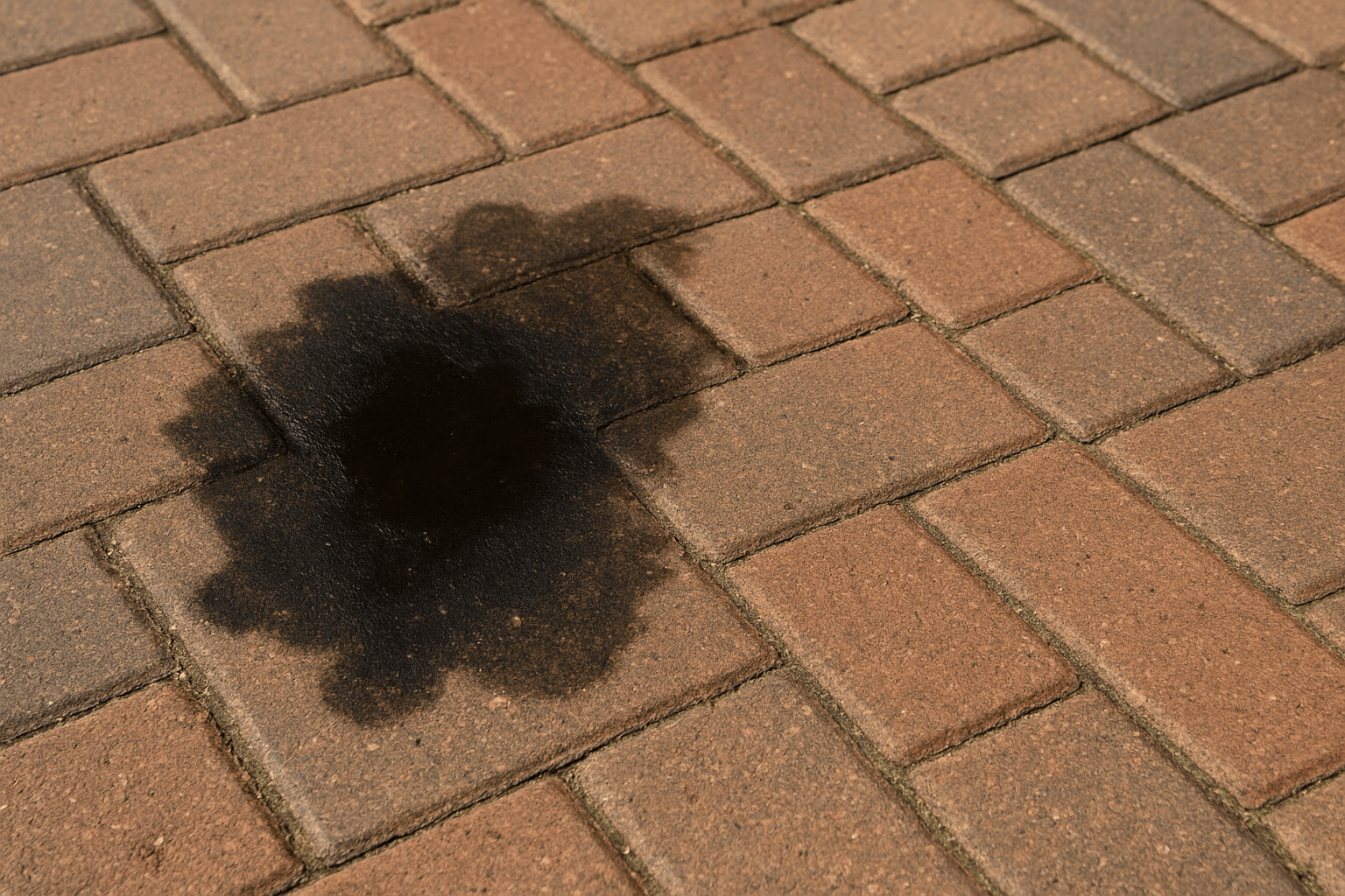 Professional paver sealing for stain protection and color enhancement
