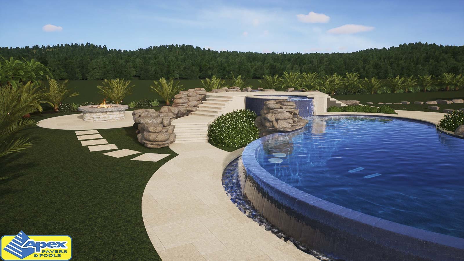 Custom pool design services by Apex Pavers & Pools - Professional pool designers