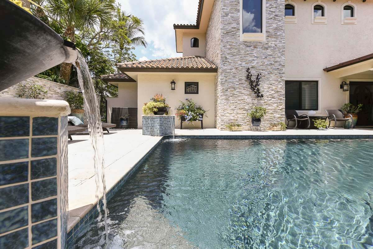 Professional pool renovation process showing transformation and expert work