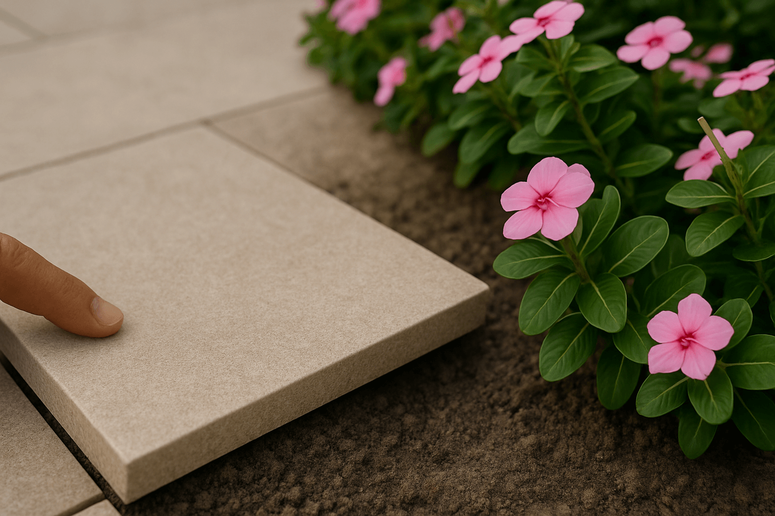 High-strength porcelain pavers with exceptional durability