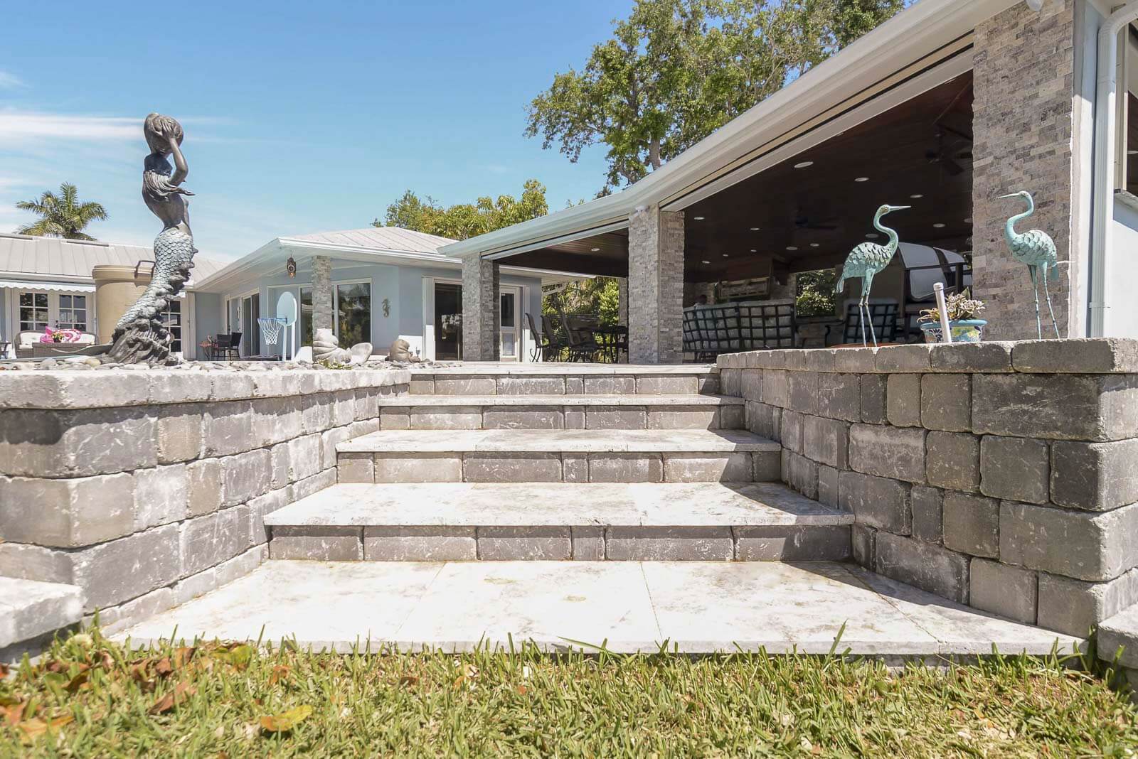 Elegant retaining wall solutions for landscape enhancement