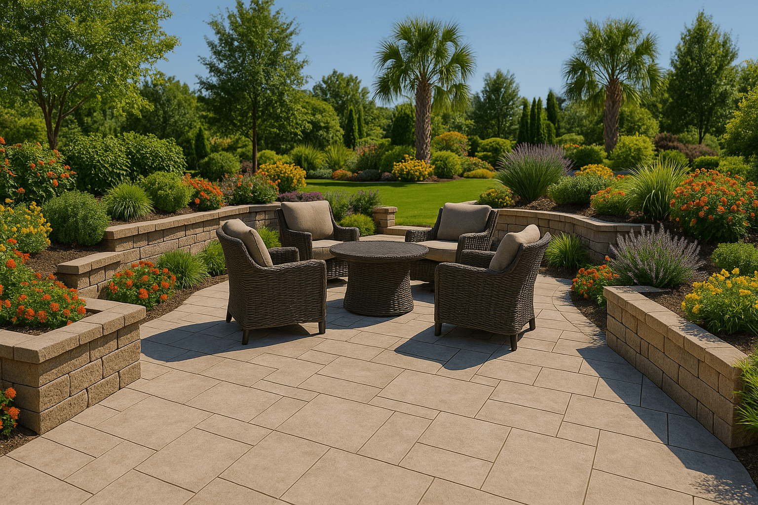 Professional retaining wall construction with expert design and installation<?php echo e($cityString); ?>
