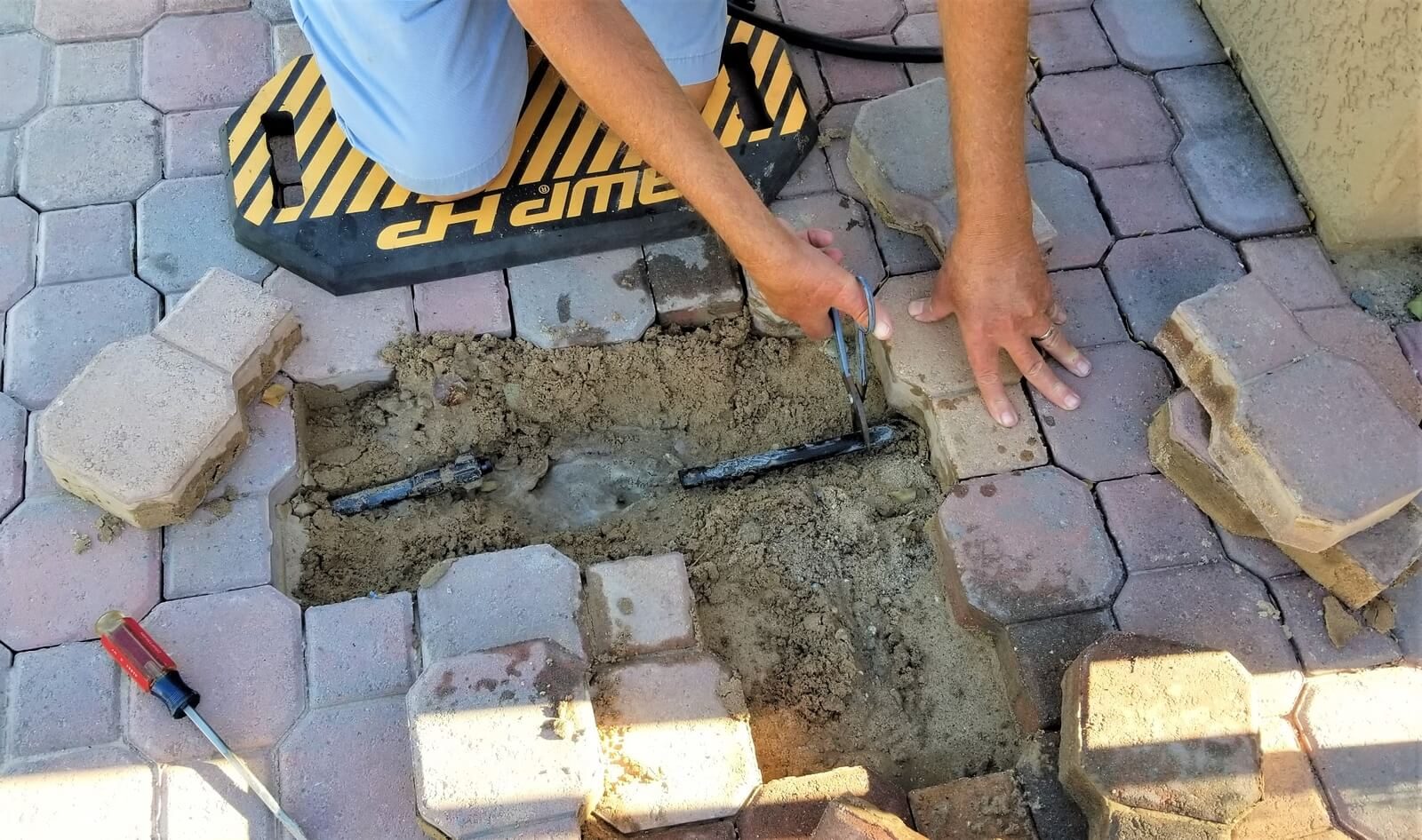 Professional paver sealing process with high-quality sealants in Vero Beach, Florida
