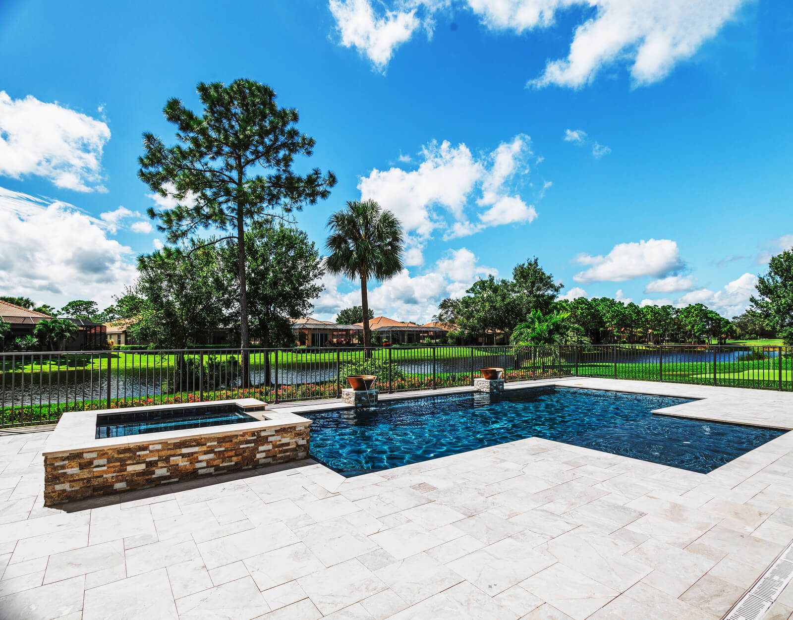 Professional pool construction process with detailed craftsmanship