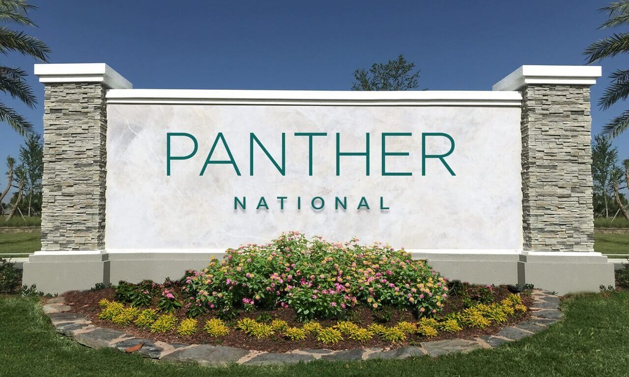 Ultimate luxury pool design for Panther National at Avenir with bold modern design and premium finishes