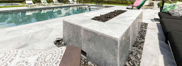 fire feature by apex pavers and pools